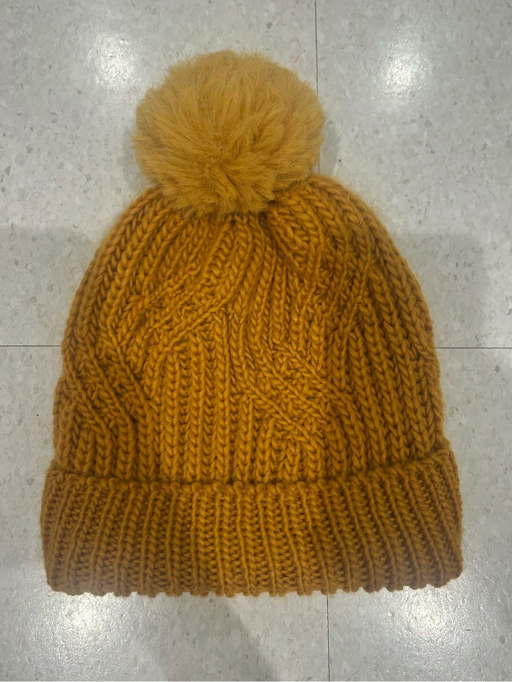 Orange Fuzzy Kids Beanie